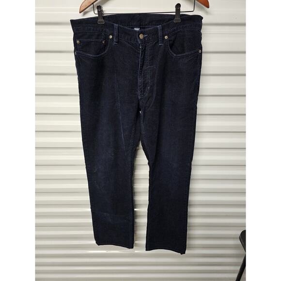 Ralph Lauren Polo Men's Straight Fit Corduroy Pants | Navy | 36/32 - Picture 1 of 6